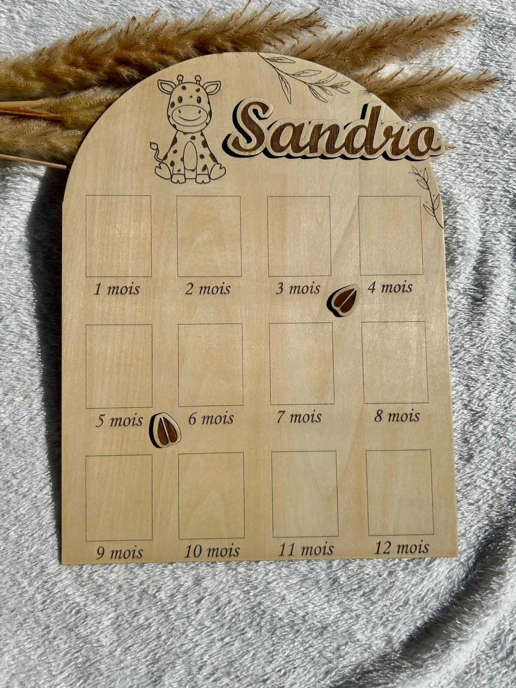 Panneau ma première année Bois & Soleil