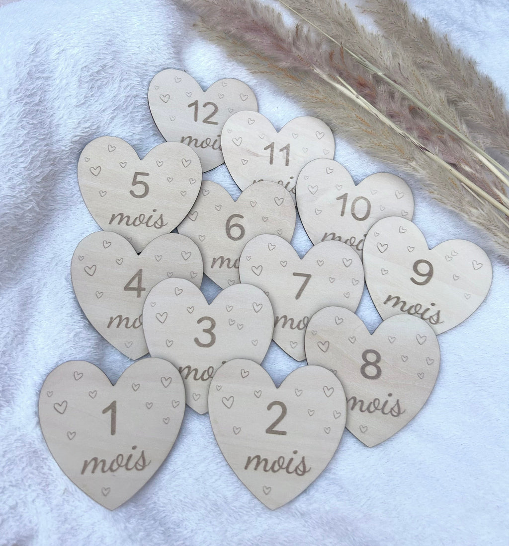 Cartes moiniverssaire LOVE - Lot de 12 Bois & Soleil