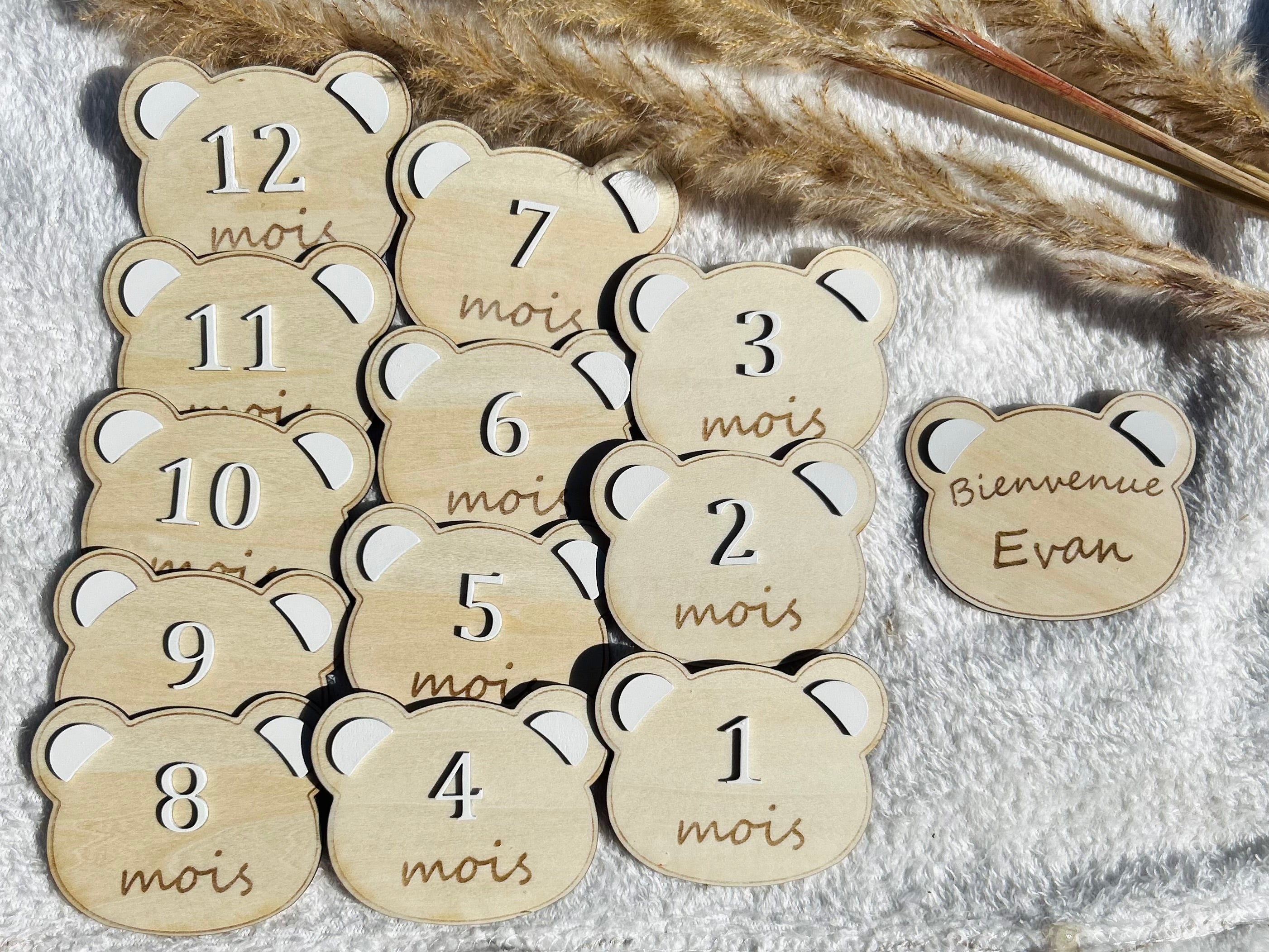 Cartes étapes Ourson – Lot de 13 Bois & Soleil