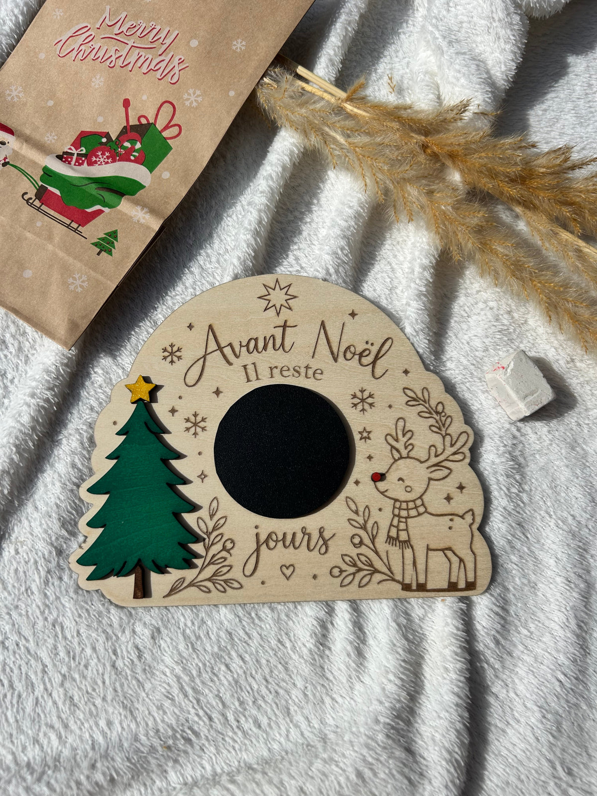Pancarte Noël Bois & Soleil
