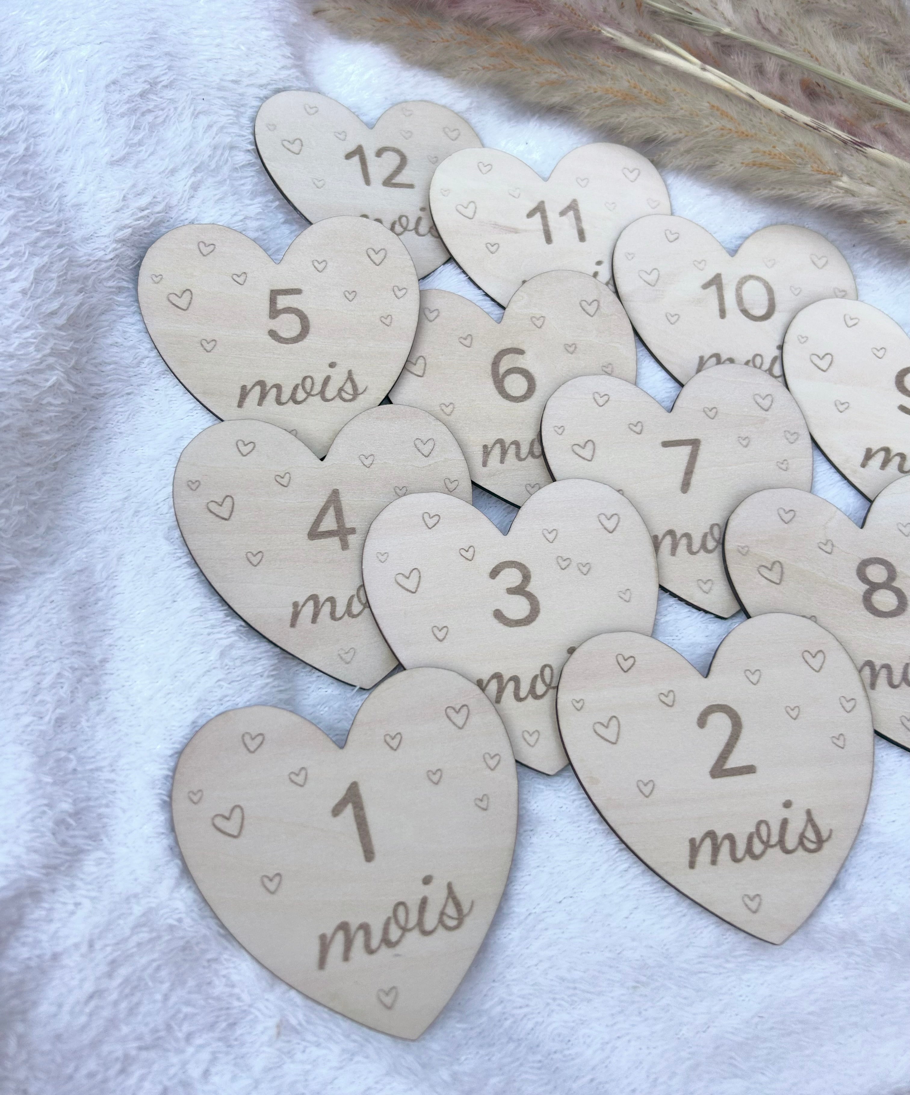 Cartes moiniverssaire LOVE - Lot de 12 Bois & Soleil
