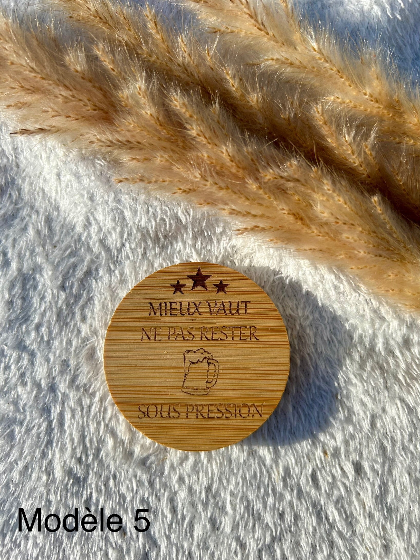 Décapsuleur rond Bois & Soleil