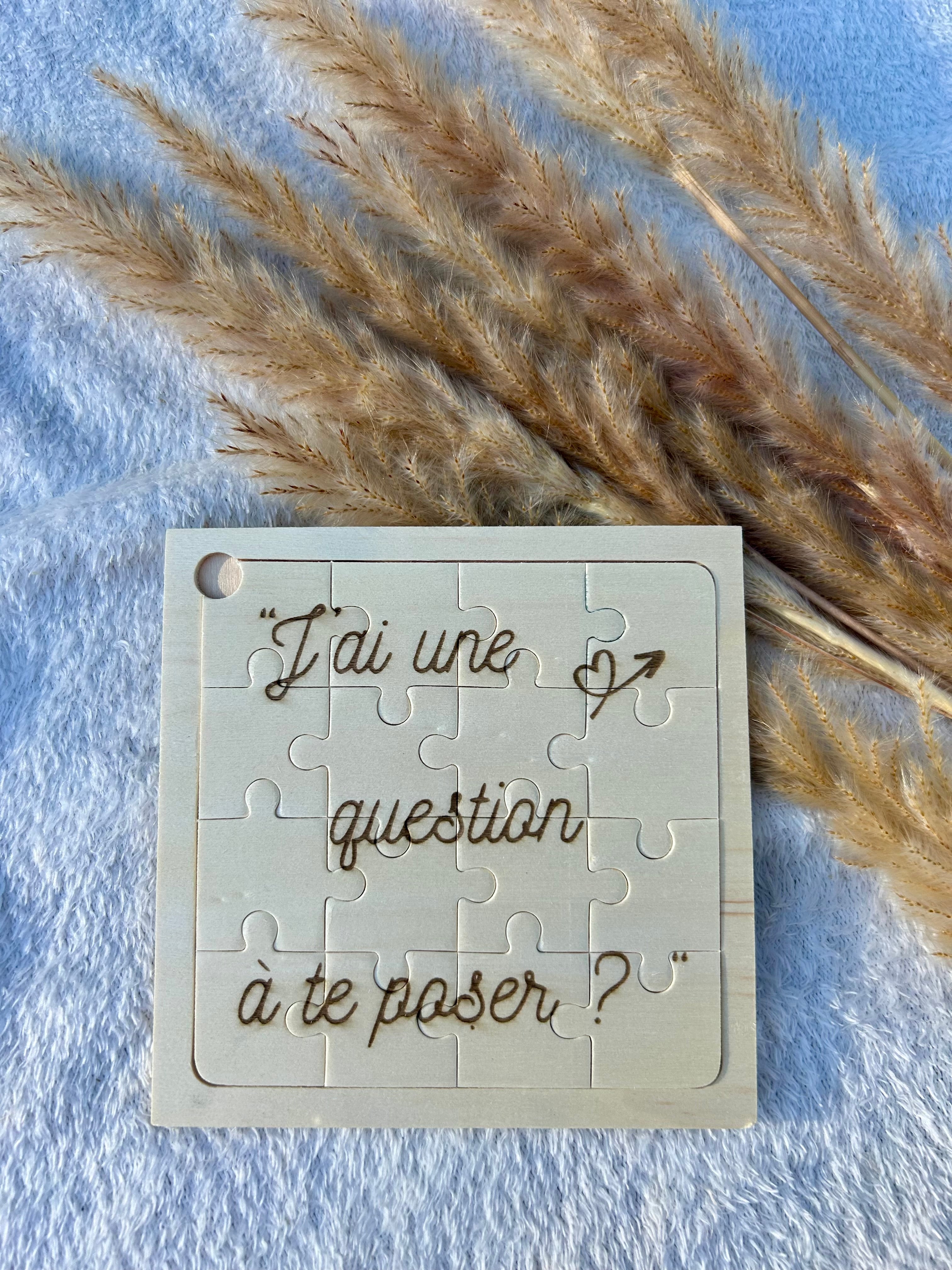 Puzzle personnalisé Bois & Soleil