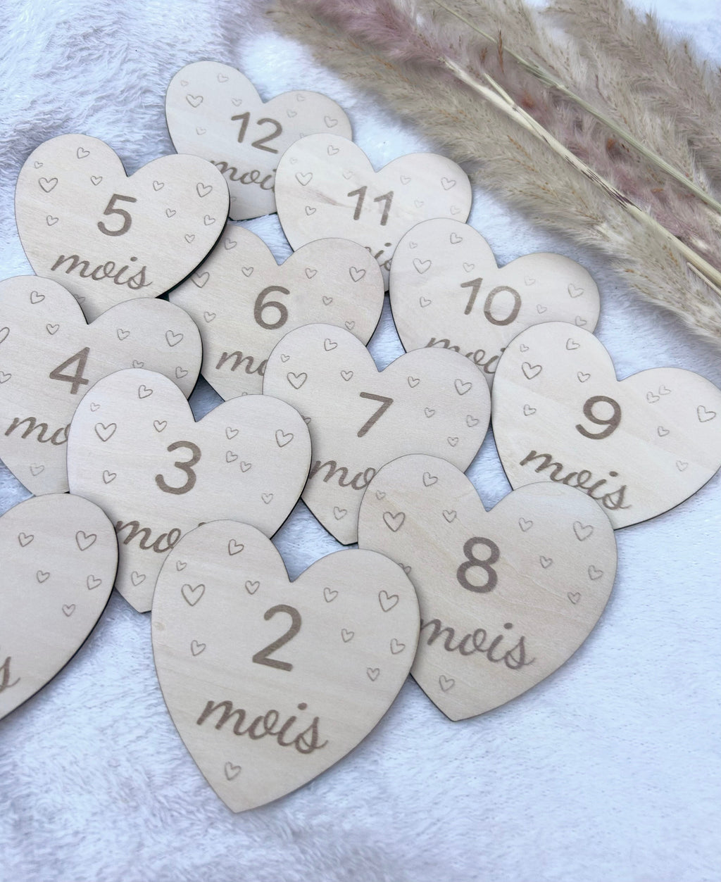 Cartes moiniverssaire LOVE - Lot de 12 Bois & Soleil