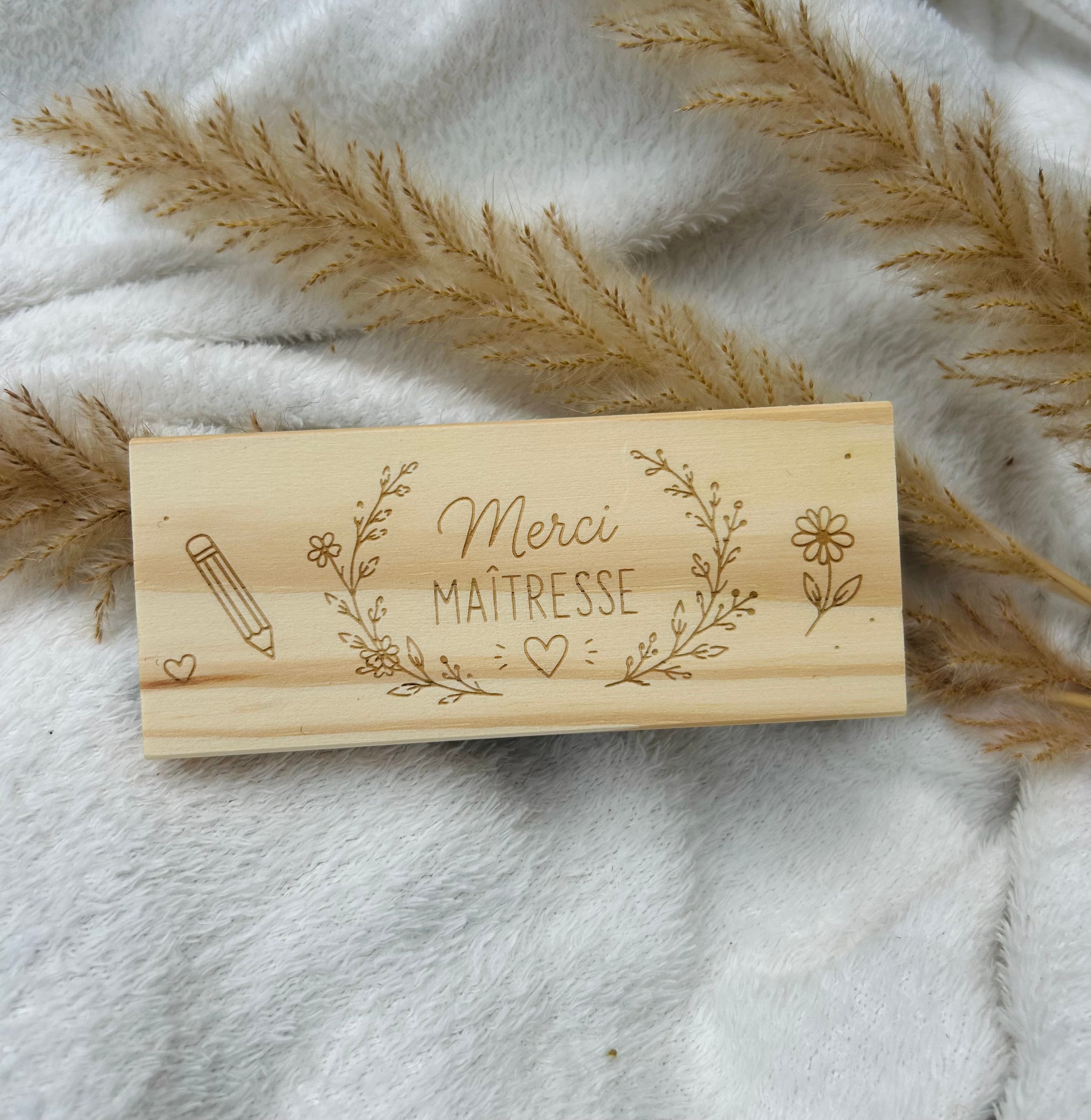 Brosse à tableau personnalisé ￼ Bois & Soleil