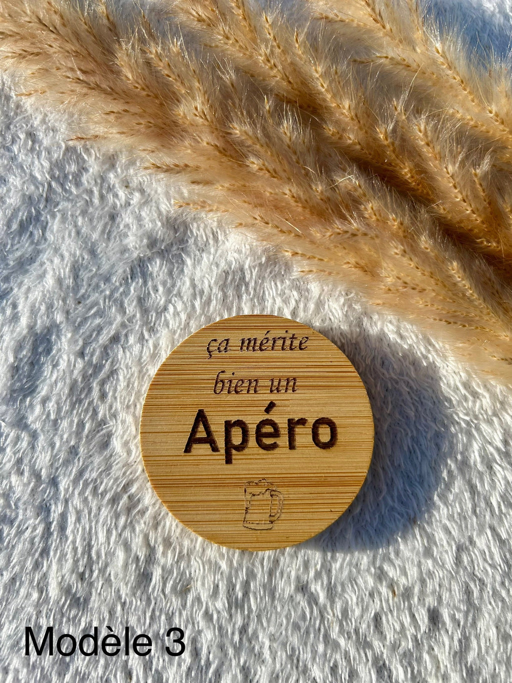 Décapsuleur rond Bois & Soleil