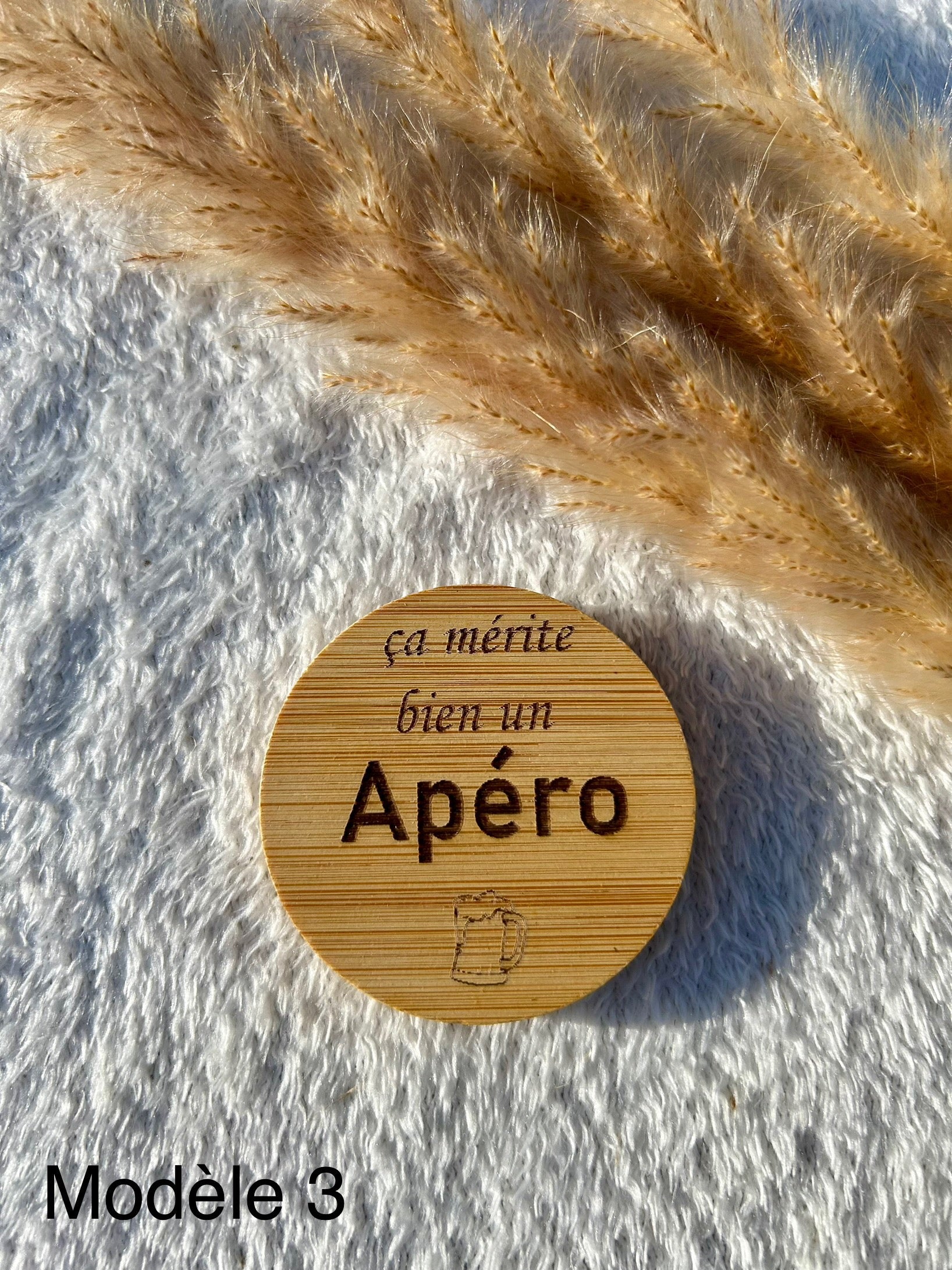 Décapsuleur rond Bois & Soleil