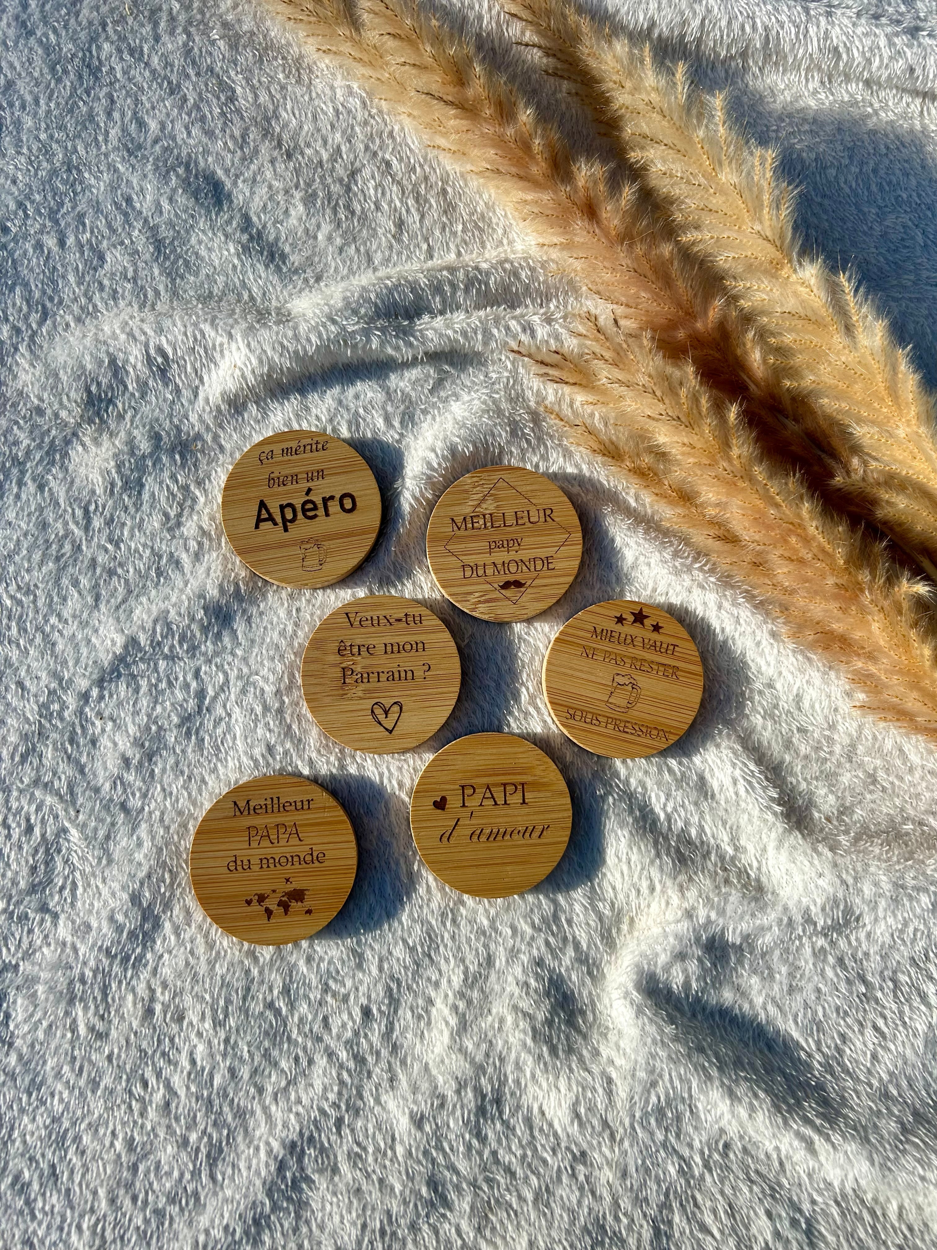 Décapsuleur rond Bois & Soleil