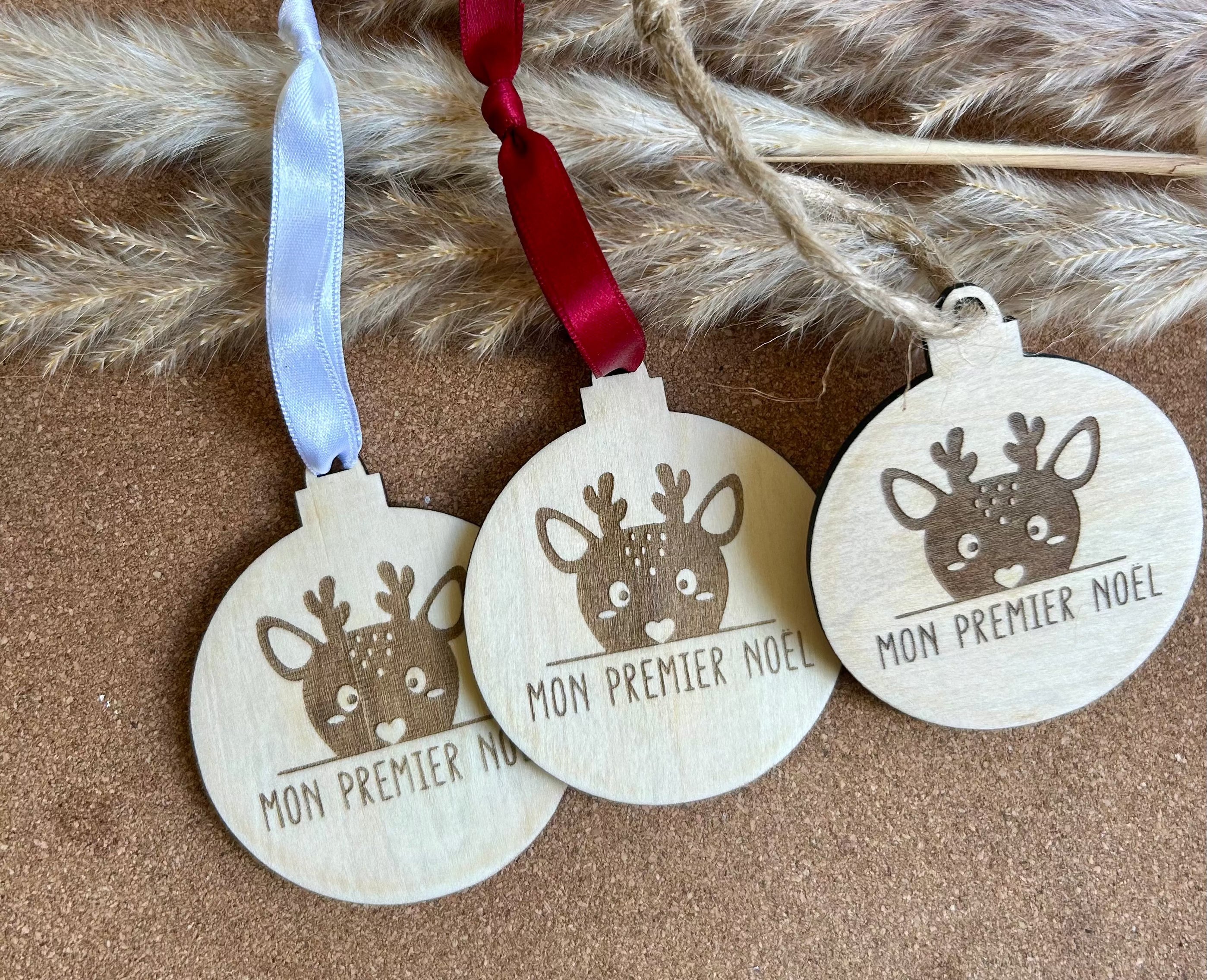 Boule « mon premier Noël » Bois & Soleil