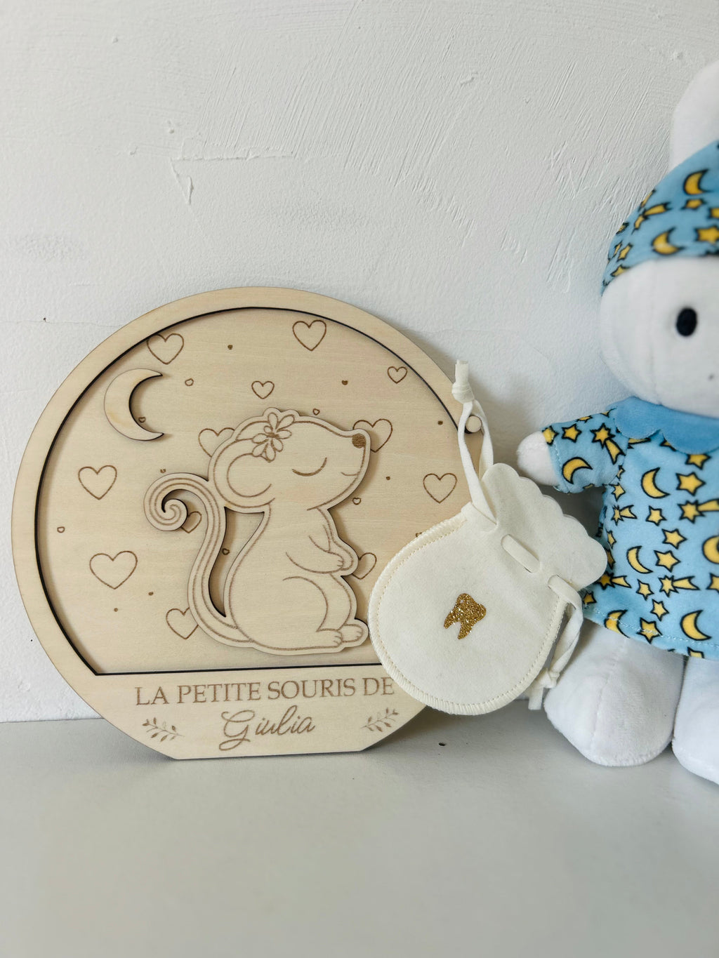 Le rituel enchanté de la petite souris – Modèle fille Bois & Soleil