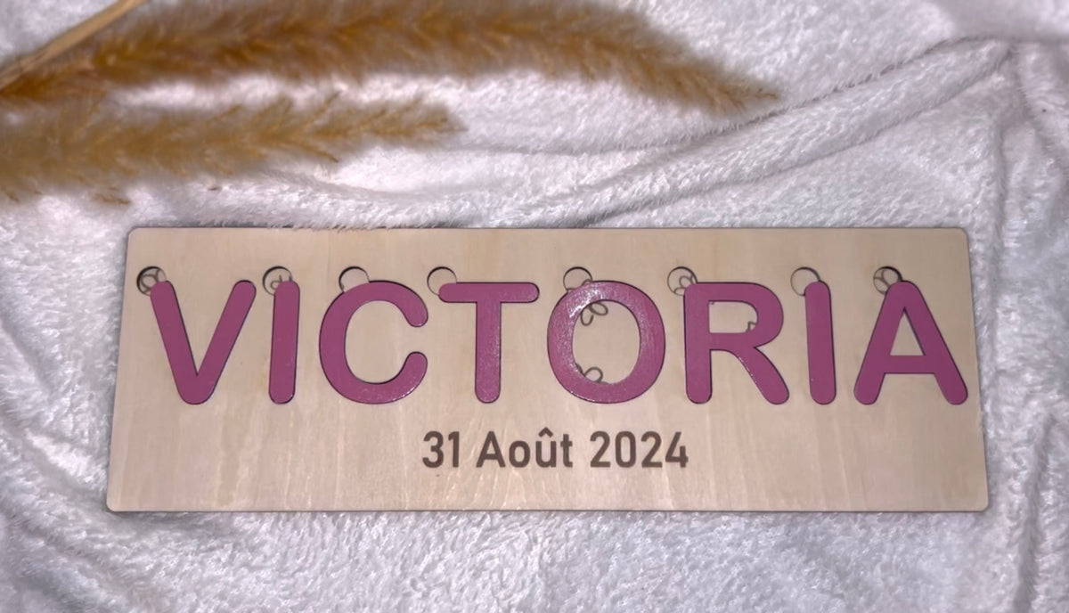 Puzzle prénom ou mot doux Bois & Soleil