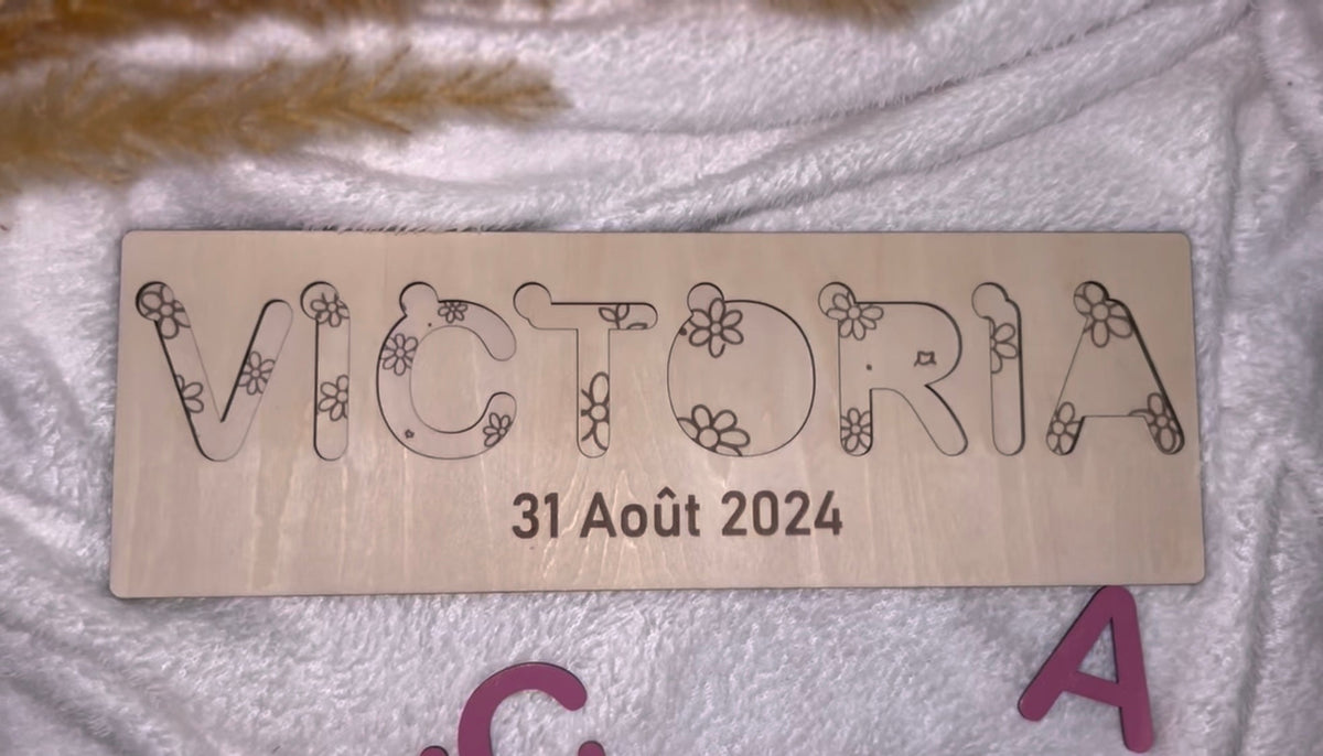 Puzzle prénom ou mot doux Bois & Soleil