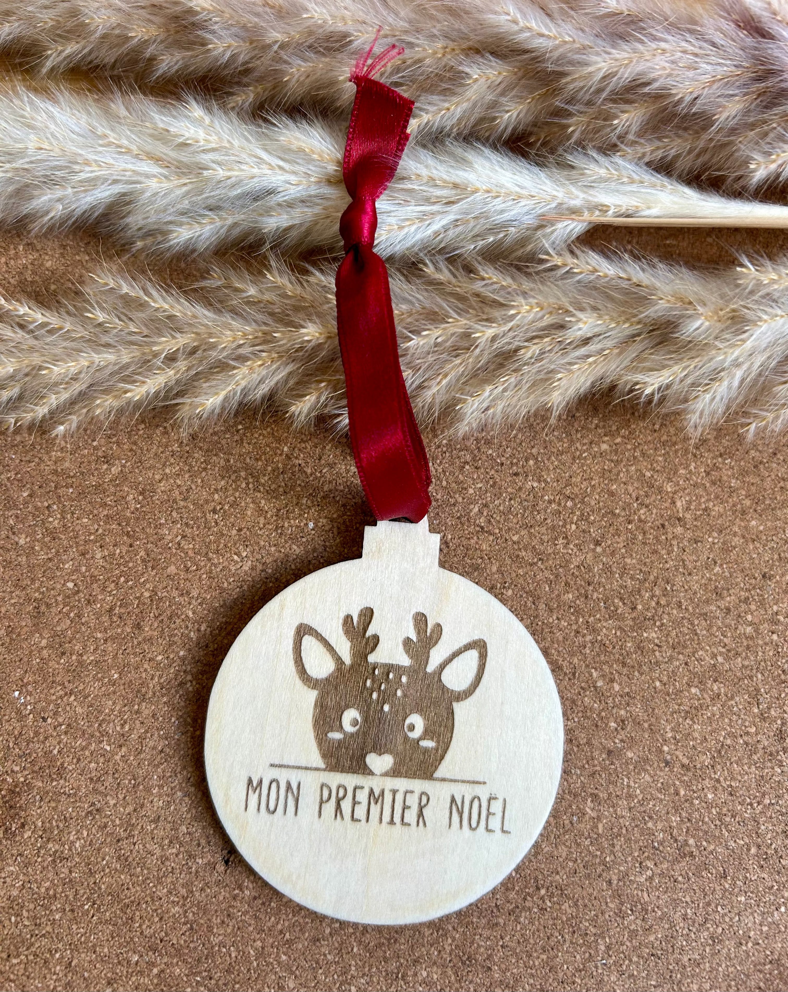 Boule « mon premier Noël » Bois & Soleil