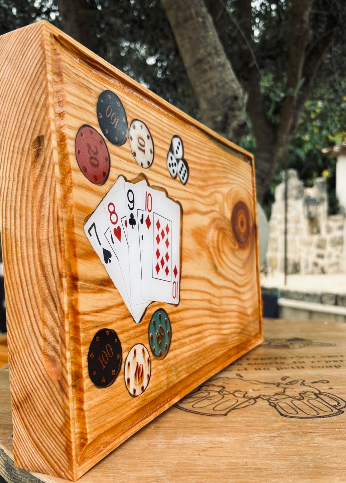 Planche « Poker » Bois & Soleil