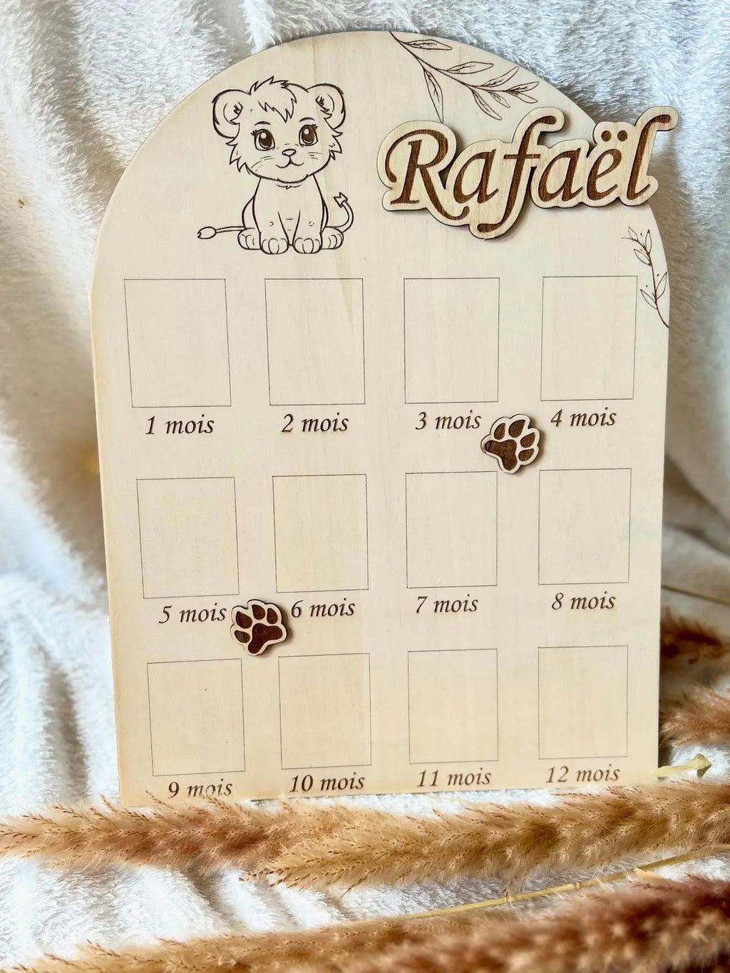 Panneau ma première année Bois & Soleil