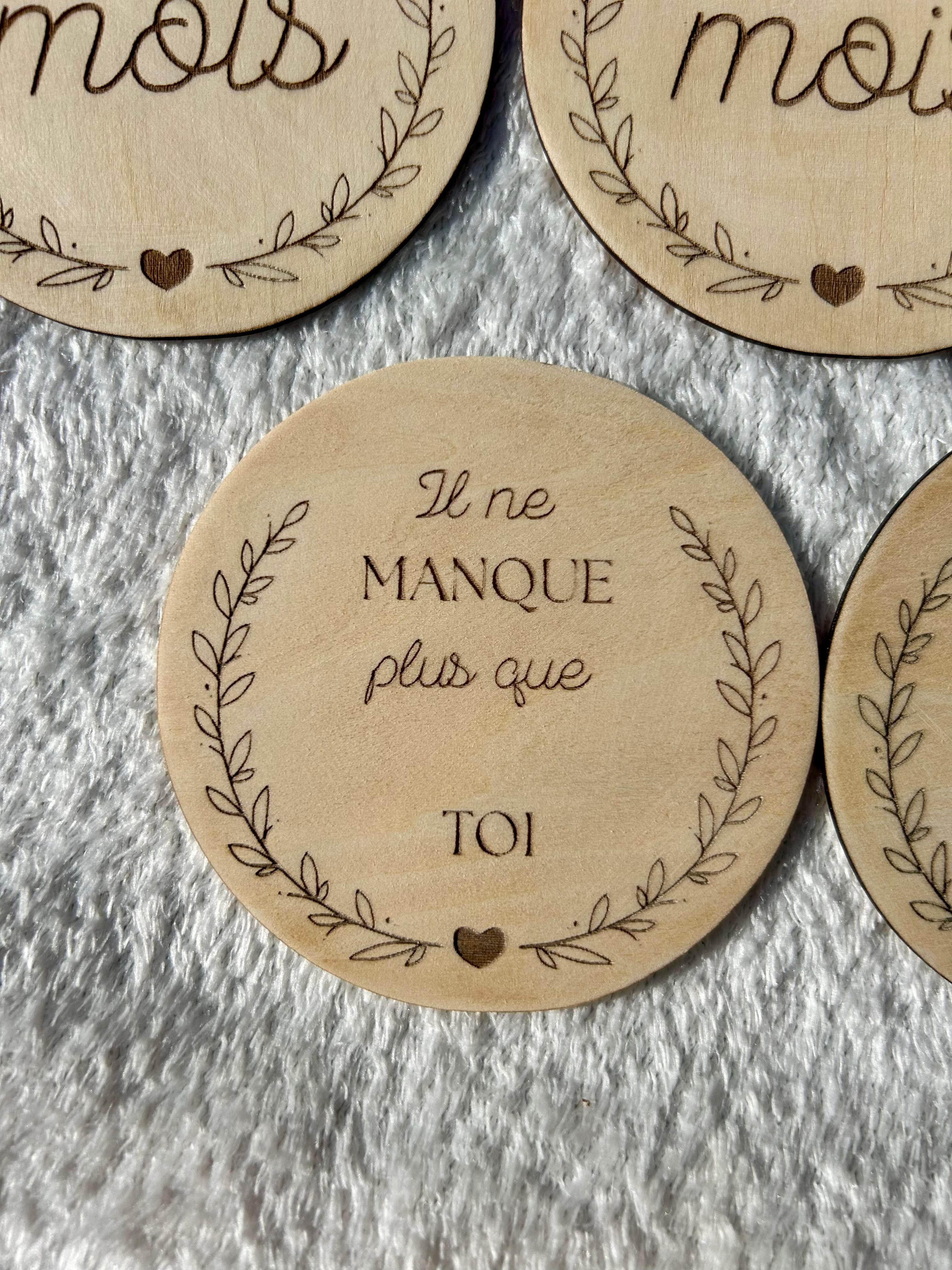 Cartes étapes grossesse Bois & Soleil