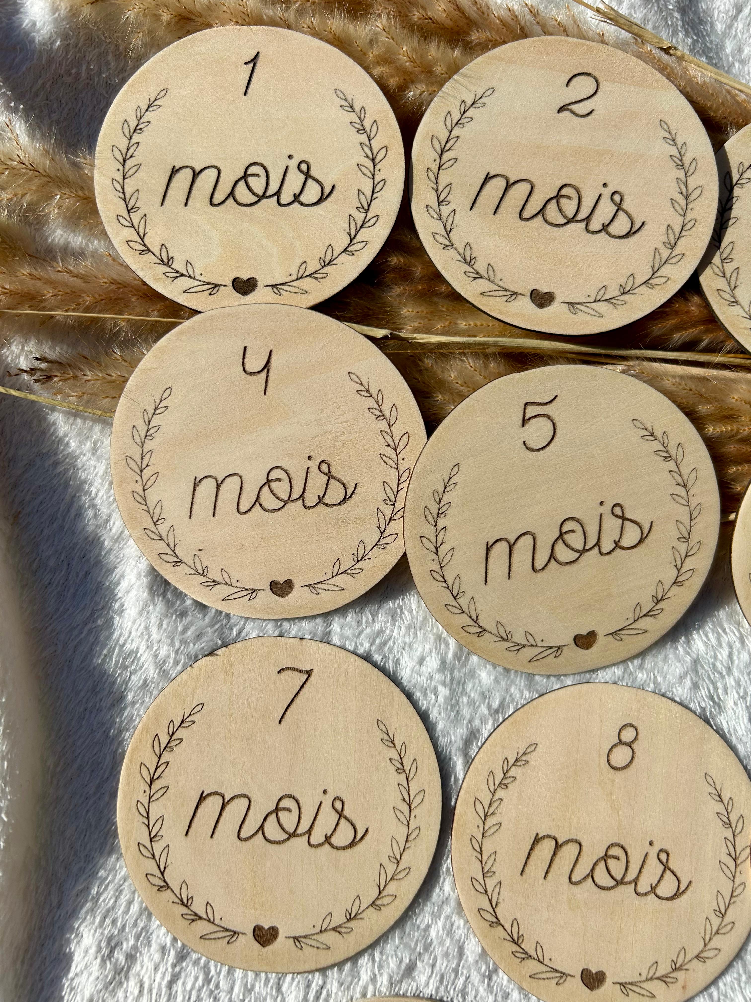 Cartes étapes grossesse Bois & Soleil