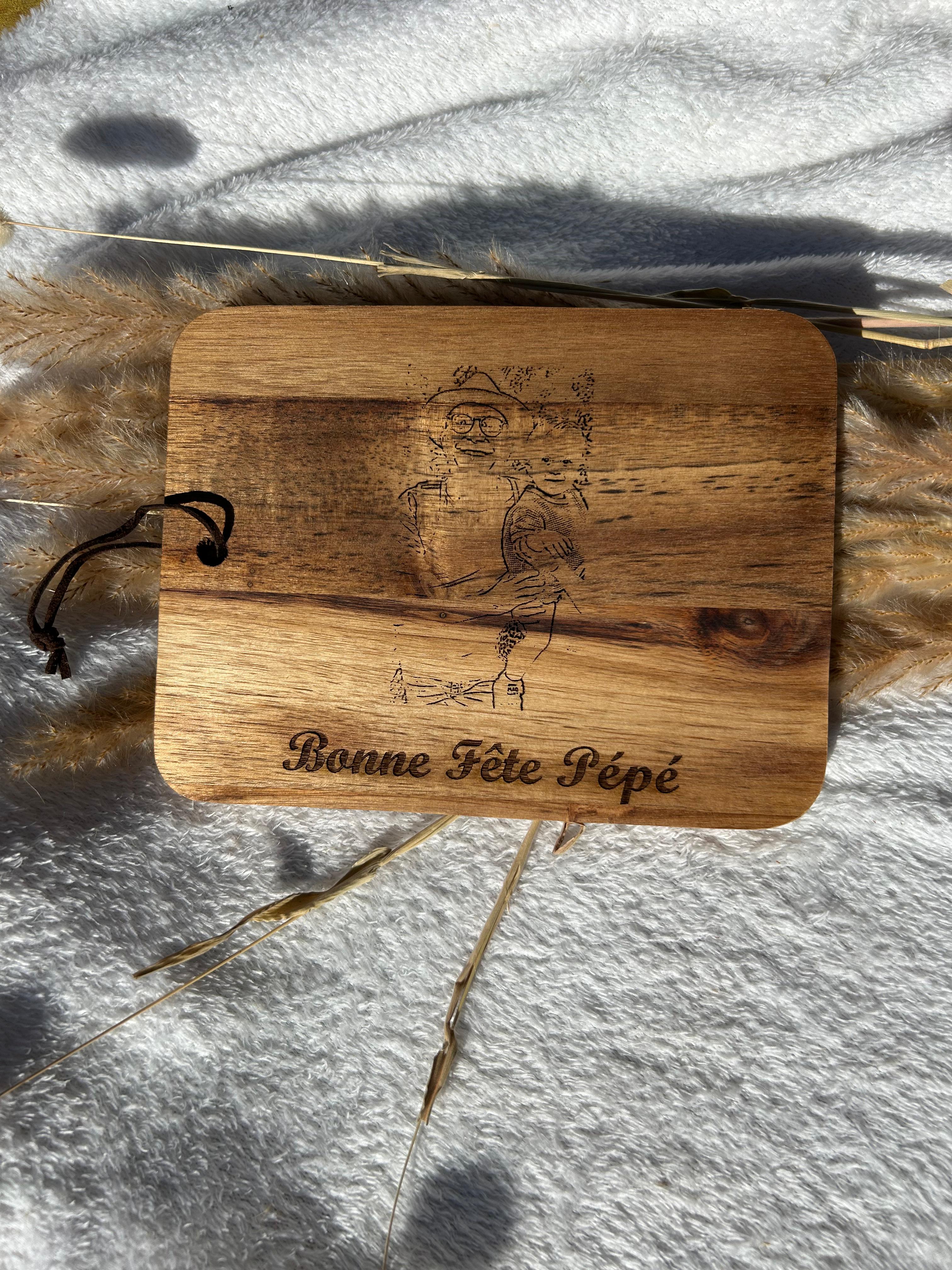 Planche acacia personnalisée Bois & Soleil