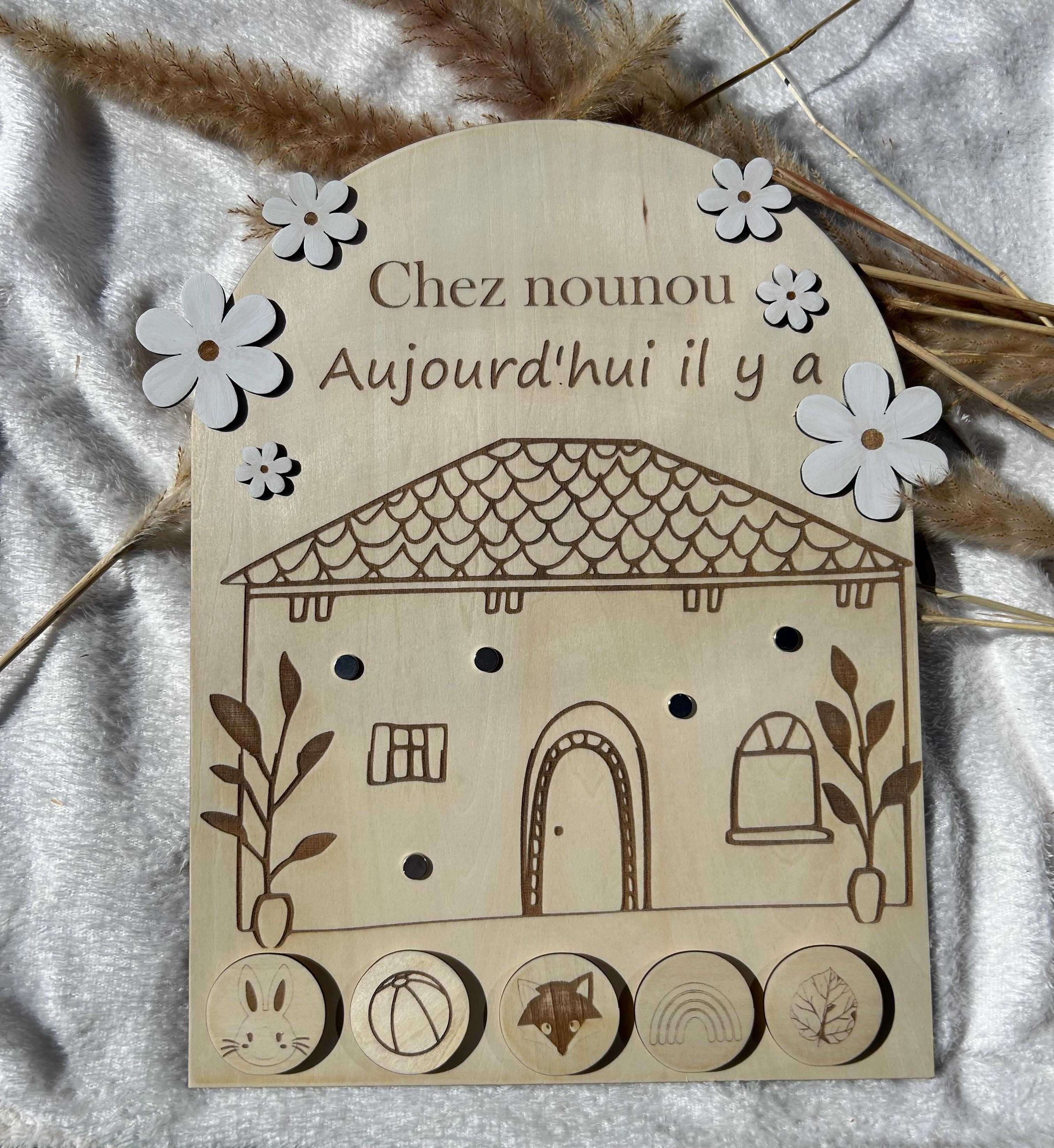Tableau présence XL Bois & Soleil