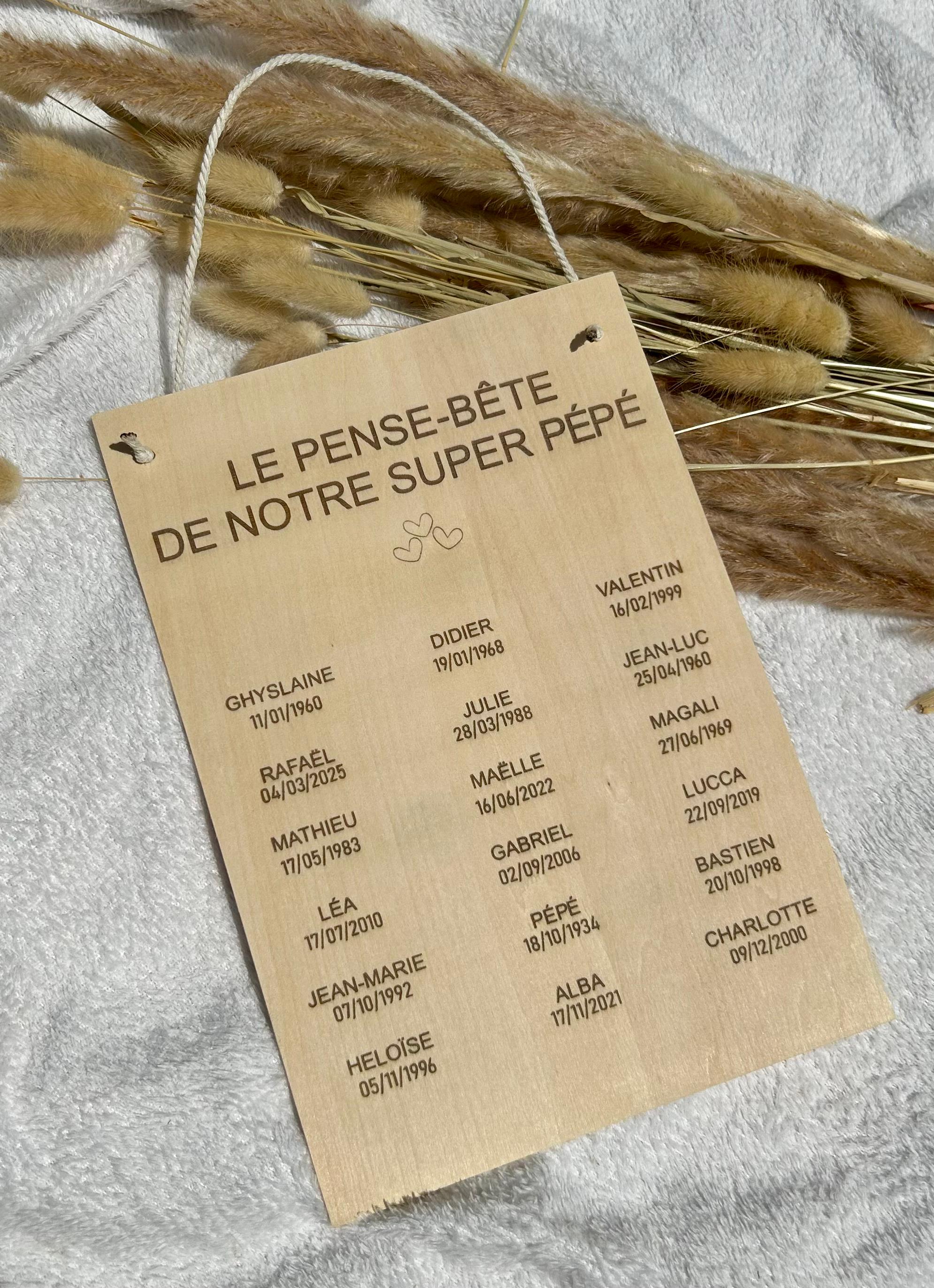 Pense-bête Bois & Soleil