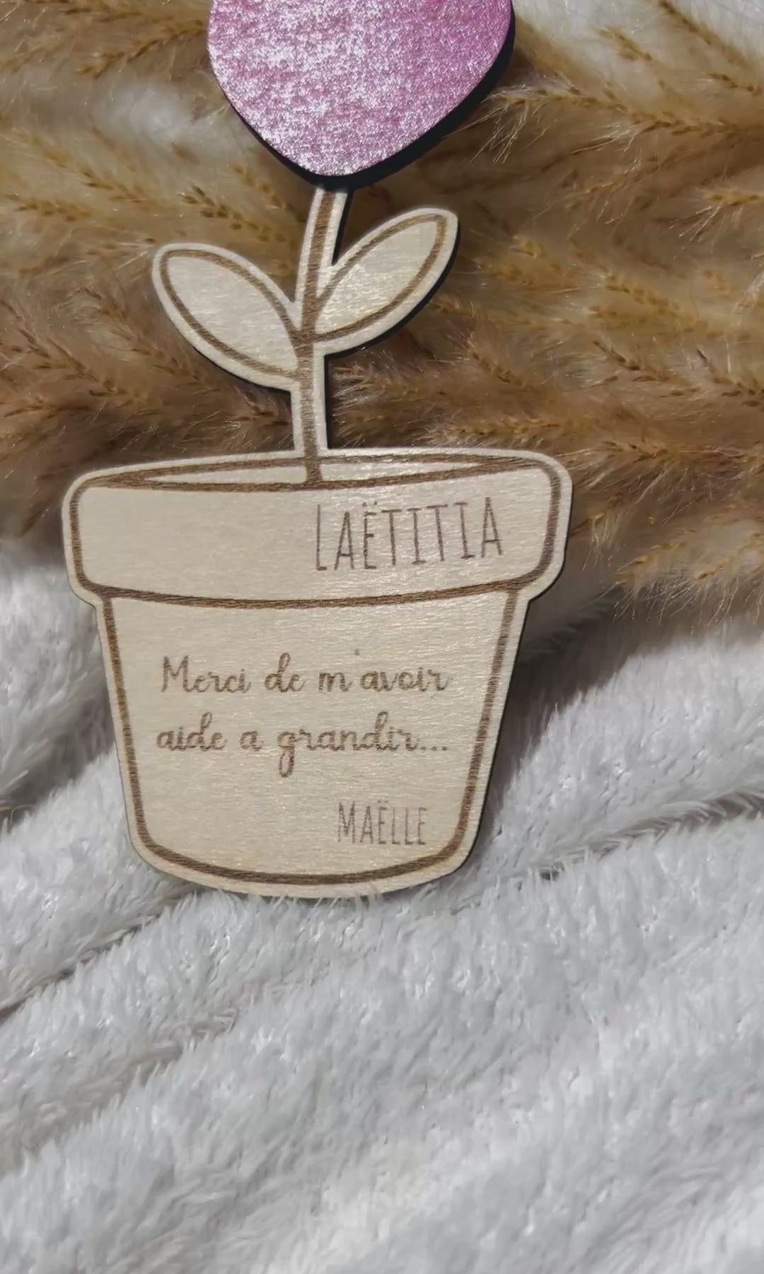 Magnet « Pot de Fleur » Personnalisé