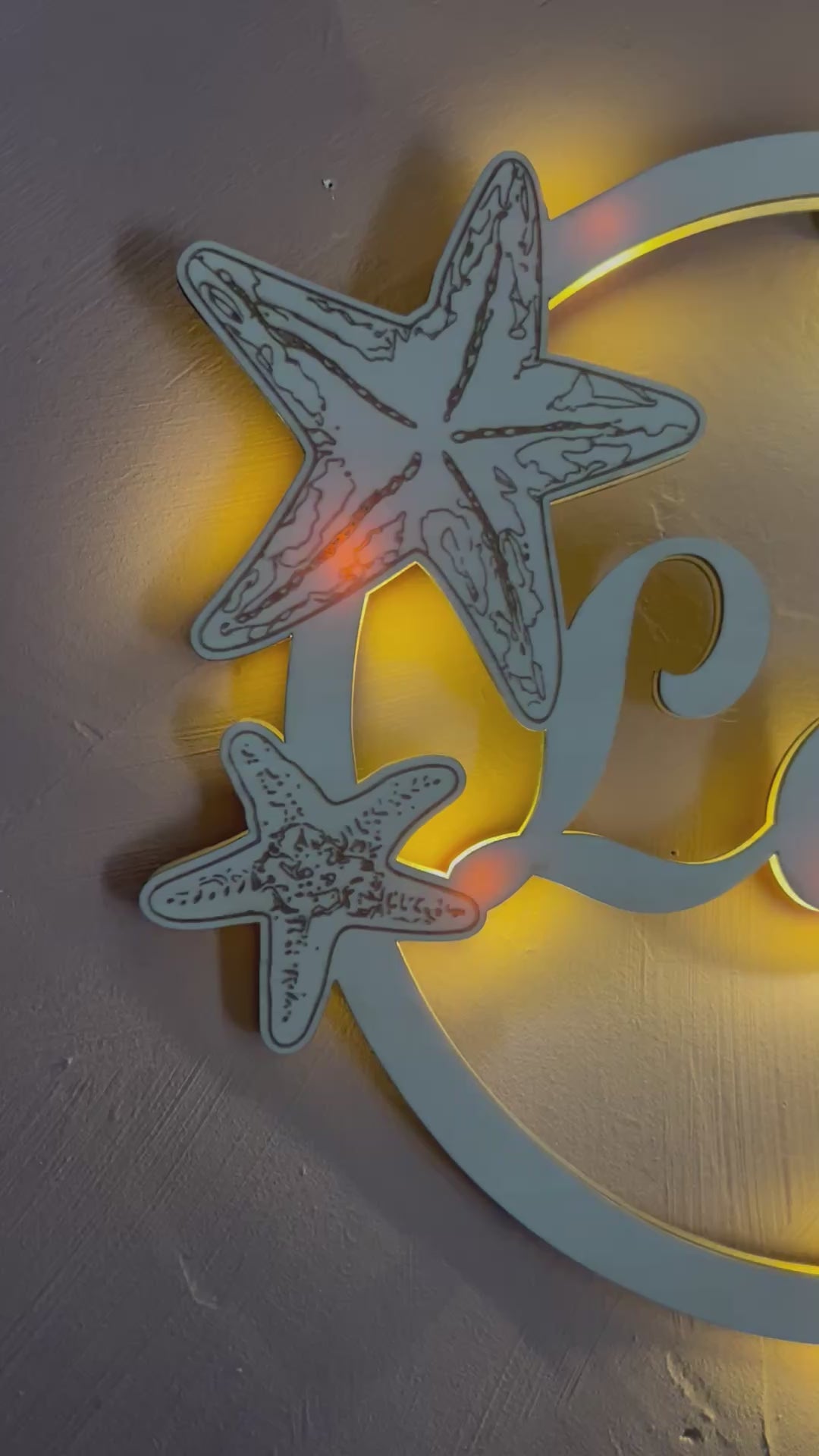 Décoration murale lumineuse personnalisée ￼